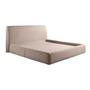 Imagem de Cama com Cabeceira Pagani King Base no Chão Bouclê Bege G92 - Gran Belo