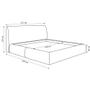 Imagem de Cama com Cabeceira Pagani King Base no Chão Bouclê Bege G92 - Gran Belo