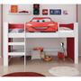 Imagem de Cama com Escorregador Carros Disney Play Pura Magia Branco/Vermelho