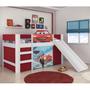 Imagem de Cama com Escorregador Carros Disney Play Pura Magia Branco/Vermelho