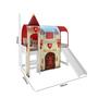 Cama com Escorregador Joy com Dossel Forte 1 Torre e Luz de LED Pura Magia Branco/Vermelho/Azul Imagem de Cama com Escorregador Joy com Dossel Forte 1 Torre e Luz de LED Pura Magia Branco/Vermelho/Azul
