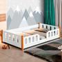 Imagem de Cama Com Grade Infantil Branca Melissa Divaloto