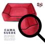Imagem de Cama Confortável para Cachorro Com Ziper Suede 70 x 70 - Casa Com Amor