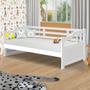 Imagem de Cama De Babá Madeira Maciça Solteiro Branco Amsterdã Shop JM