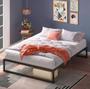 Imagem de CAMA DE CASAL AÇO FERRO ESTILO INDUSTRIAL CA03 Informar cor da estrutura via mensagem após a compra
