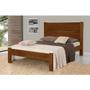Imagem de Cama de Casal Box Castanho Lara