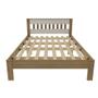 Imagem de Cama de Casal com Cabeceira Ripada - Amêndoa/Branco