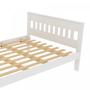 Imagem de Cama de Casal com Cabeceira Ripada - Branco