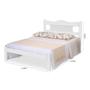 Imagem de Cama de Casal Munique 100% Mdf 110201 Branco - Gabrielli Móveis