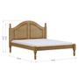 Imagem de Cama de Casal Queen 214cm x 170cm com pés torneados Ouro Freijó Madeira Pinus - Finestra