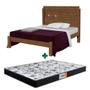 Imagem de Cama de Casal Reforçada MDF Livia Mocaccino Carmolar Com Colchão Gazin Casal D33 138 x 188