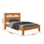 Imagem de Cama De Solteiro 100% MDF Com Colchão Nature Off White Flex Pilut Shop JM