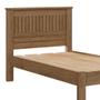 Imagem de Cama De Solteiro Com Cabeceira 100% MDF Castanho Mônaco Fênix