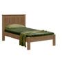 Imagem de Cama De Solteiro Com Cabeceira 100% MDF Castanho Mônaco Fênix