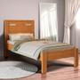 Imagem de Cama De Solteiro Com Estrado Reforçado Com Colchão Nature Off White Zuke Shop Jm