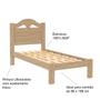 Imagem de Cama de Solteiro Melissa 100% MDF - Casa Chick 