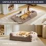 Imagem de Cama Dobrável Bedsure 2 em 1 para Cães e Humanos - Ortopédica, Gigante, com Forro Impermeável
