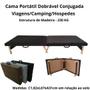 Imagem de Cama Dobrável Portátil Conjugada Premium  Viagem/Camping/Alojamentos/Hospedes/Pousadas  - 230KG - ARTPUFF DO BRASIL