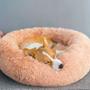 Imagem de Cama Donut Nuvem 60cm Cachorro Gato Pet Animais Estimaçao Caminha Rosquinho Confortavel Pelucia Dormir