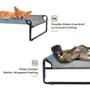 Imagem de Cama Elevada para Cães Veehoo Original Cooling G-Large - Preta e Prateada