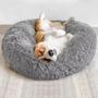 Imagem de Cama Gato Cao Pet Cachorro Caminha Nuvem Donut Ninho 80cm Redonda Animal de Estimaçao Rosquinha Pelucia Macio Confortavel