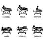 Imagem de Cama Hospitalar Manual com Colchão 2 Movimentos com Elevação da Cabeceira e Pernas Standard