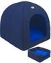 Imagem de Cama Iglu Ocean 2x1 Avuk Pet Para Cachorro e Gato Com Almofada 