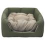 Imagem de Cama Iglu Verde 2x1 Avuk Pet Para Cachorro e Gato Com Almofada 