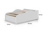 Imagem de Cama Infantil Adesivada Juvenil 14 Homen Aranha para Menino MDF Com Proteção Lateral Entrada Frontal Baixa de Chão
