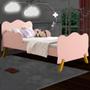 Imagem de Cama Infantil Angel Rose VJ Com 2 Luminárias Nuvem Cristal Branco Divaloto