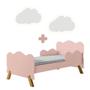 Imagem de Cama Infantil Angel Rose VJ Com 2 Luminárias Nuvem Cristal Branco Divaloto