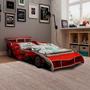 Imagem de Cama Infantil Carro Com Colchão Solteiro F1 Vermelho Gelius