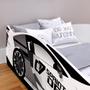 Imagem de Cama Infantil Carro Drift Mini Cama MDF Montessoriana Segura Decoração Quarto Menino - Branco - RPM Móveis