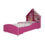 Imagem de Cama Infantil Casinha 090 Com Pés Pink Ploc - Gelius