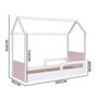 Imagem de Cama infantil com colchão branco e rosa