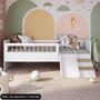 Imagem de Cama Infantil Com Escorregador Lumiar C06 Branco - Mpozenato
