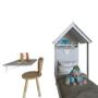 Imagem de Cama Infantil com Mesa Dobrável Enjoy Cinza Cristal