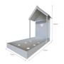 Imagem de Cama Infantil com Mesa Dobrável Enjoy Cinza Cristal