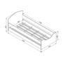 Imagem de Cama Infantil com Protetores para Colchão 188x78cm Multimóveis CR40072