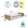 Imagem de Cama Infantil de Chão Montessoriana Solteiro Afetto Completa Móveis