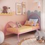 Imagem de Cama Infantil em Ferro 199x110x95 cm Hope Rosa Bebê