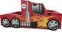 Imagem de Cama Infantil Hot Truck com rodas sobrepostas - cor vermelha