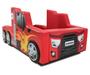 Imagem de Cama Infantil Hot Truck com rodas sobrepostas - cor vermelha