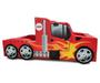 Imagem de Cama Infantil Hot Truck com rodas sobrepostas - cor vermelha