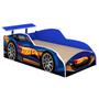 Imagem de Cama infantil juvenil Meninos Carro Menino Montessoriana Corrida Facil Acesso Hot Wheels Relâmpago McQueen Baixa quarto criança Personagem Mini Cama