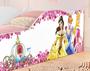 Imagem de Cama Infantil Meninas Princesas Carro Castelo Docel Quarto Criança Princess Com Colchão