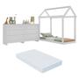 Imagem de Cama Infantil Montessoriana com Colchão Incluso e Cômoda Bambolê Multimóveis MX4288