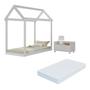 Imagem de Cama Infantil Montessoriana com Colchão Incluso e Mesa de Cabeceira Bambolê Multimóveis MX4286