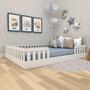 Cama Infantil Montessoriana Cori Casal Yescasa Branco Imagem de Cama Infantil Montessoriana Cori Casal Yescasa Branco