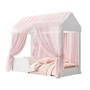 Imagem de Cama Infantil Montessoriana Crystal Com Colchão e Voal Menino Menina Casinha Grade Cercado Solteiro Crianças Caminha Boneca Cabana Resistente Bebê